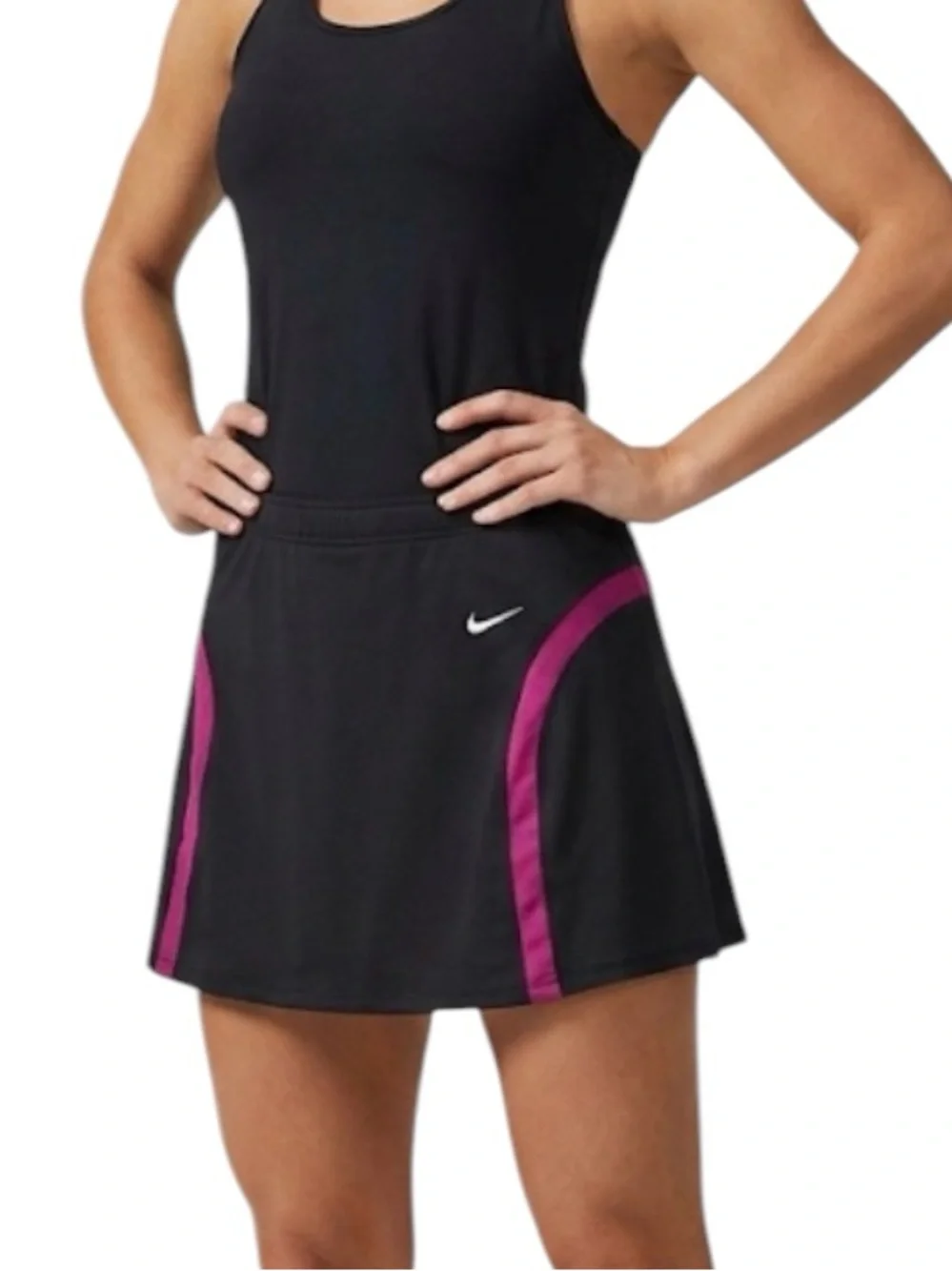 Nike Black Athletic Tennis Skort 13” Pink Magenta Size Large